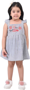 Frock Kids Dress for Girls | Stripes Flower