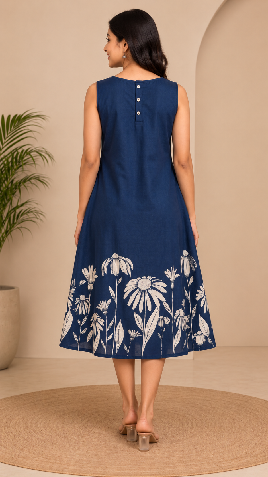 Floral Print A-Line Dress