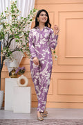 Women Co-ord Set for Summer & Spring | Floral Purple