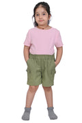 Shorts Kids Dress for Girls - Green