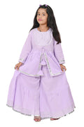 Traditional Dress for Girls - Rayon Purple