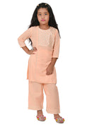 Kurta Pant Traditional Dress for Girls - Rayon Peach