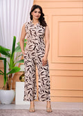 Pure Cotton Tunics Top With Palazzo Co-ord Set for Women | Grey