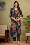Cloth Bites Women Floral Printed Regular Pure Cotton Kurta with Trousers & With Dupatta (Copy)