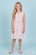 Kids Cotton Long Frocks for Kids Girls | Multicolor Print