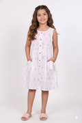 Kids Cotton Long Frocks for Kids Girls | Dot Pattern
