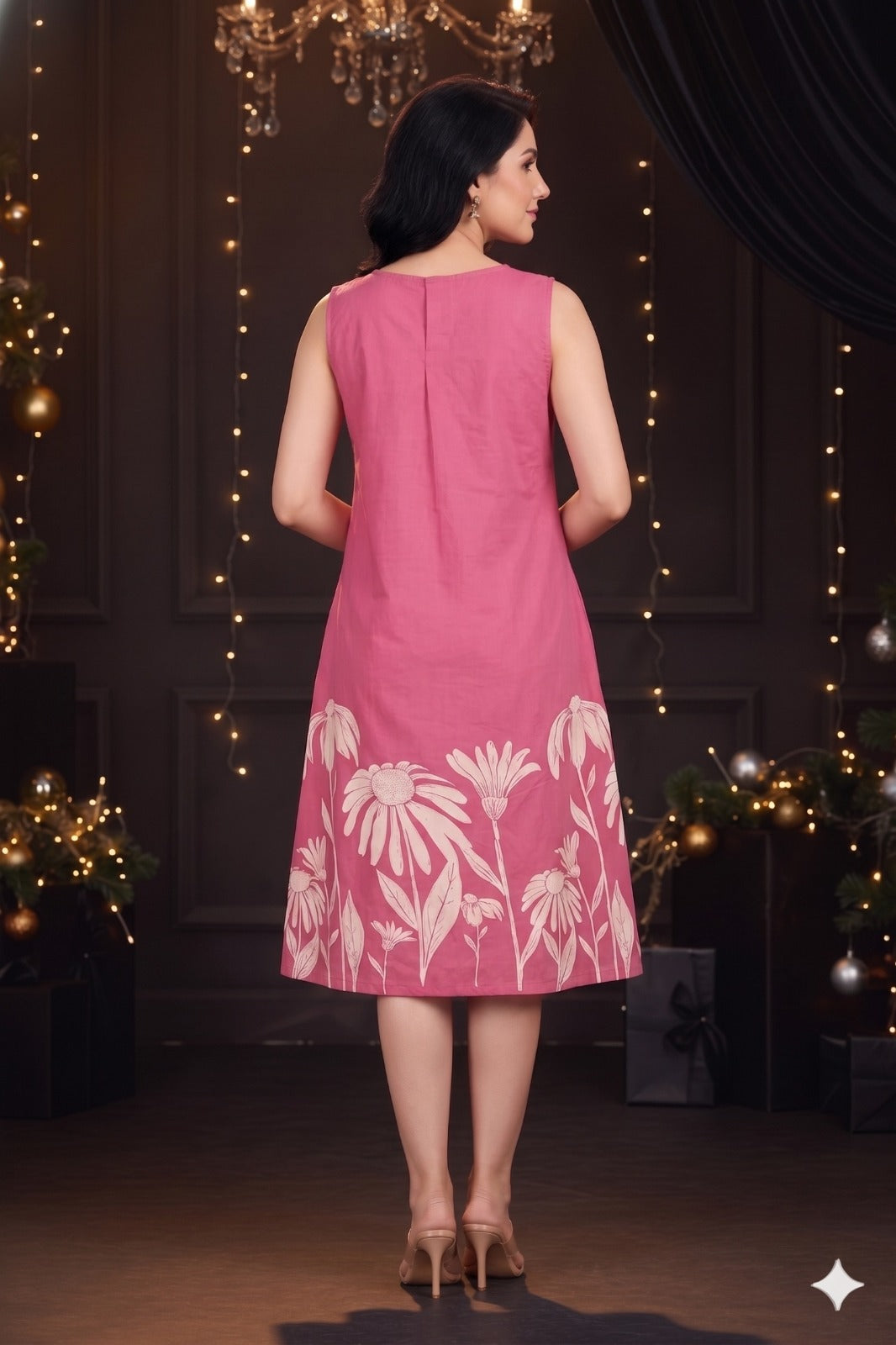 Floral Print A-Line Dress