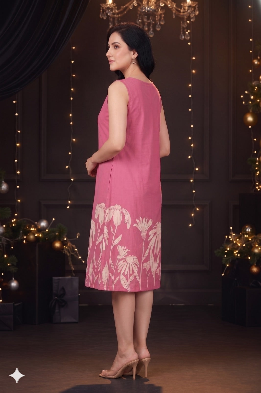 Floral Print A-Line Dress