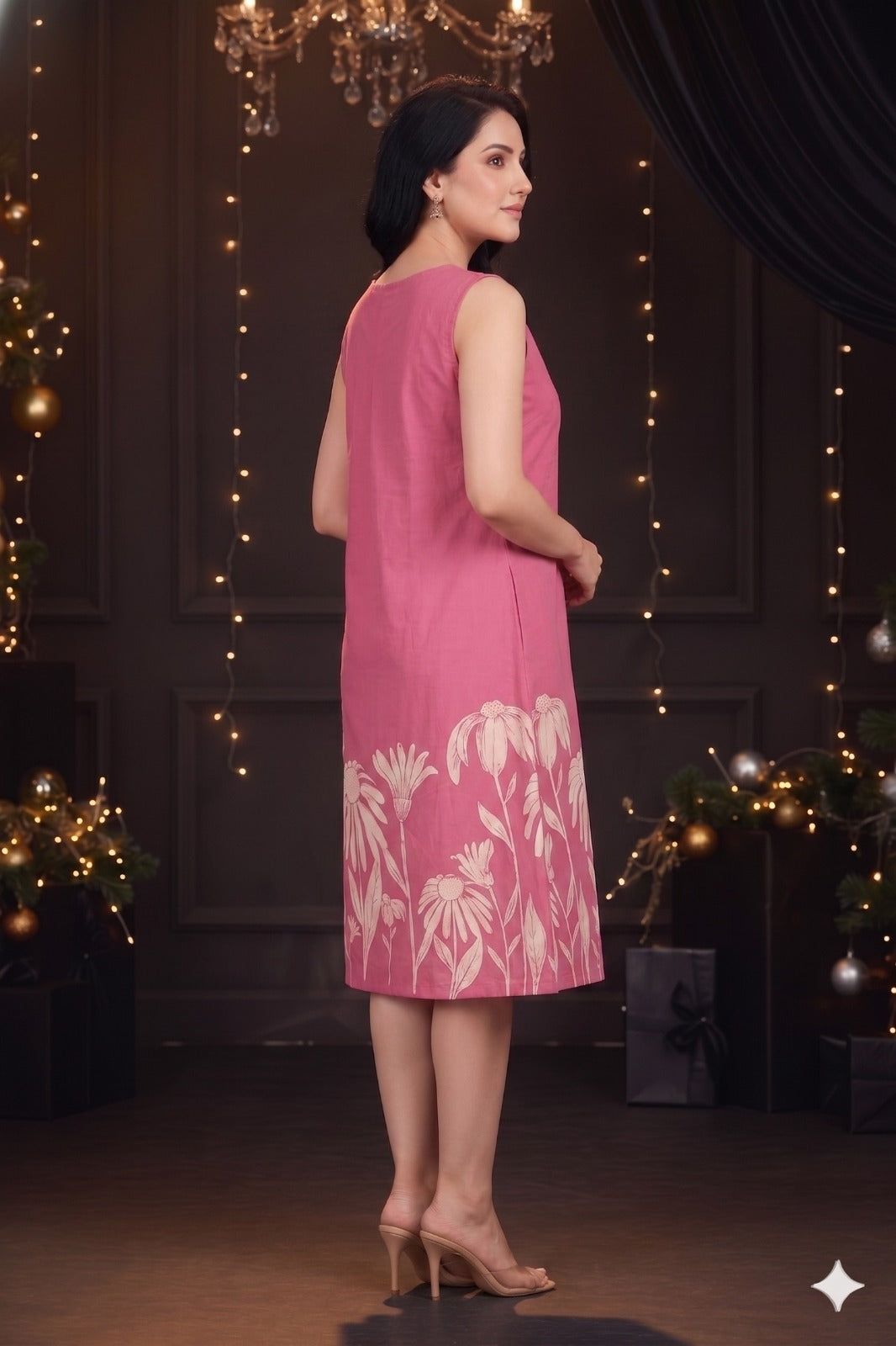 Floral Print A-Line Dress