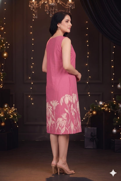 Floral Print A-Line Dress