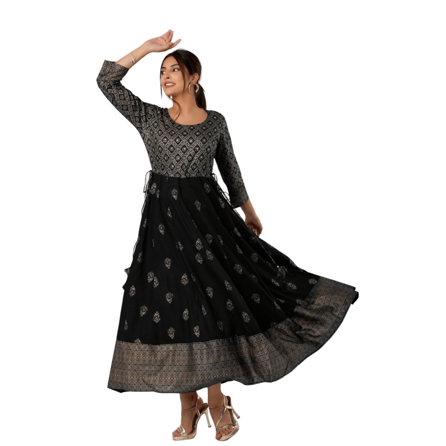 Women’s Rayon Printed Anarkali Kurta