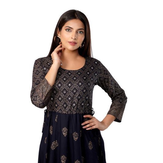 Women’s Rayon Printed Anarkali Kurta