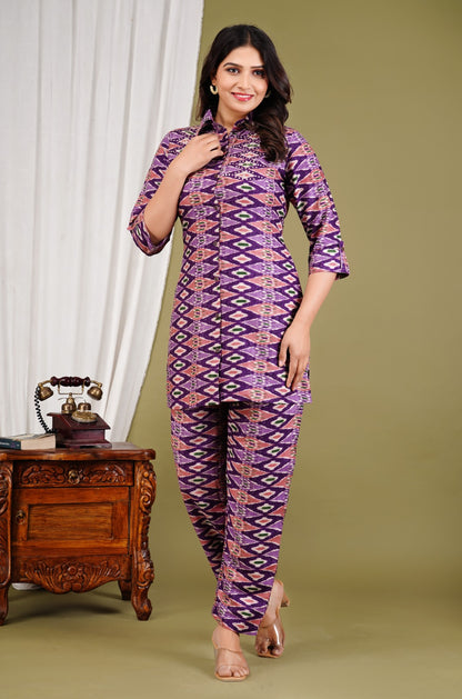 Rayon Printed Co-Ord Set