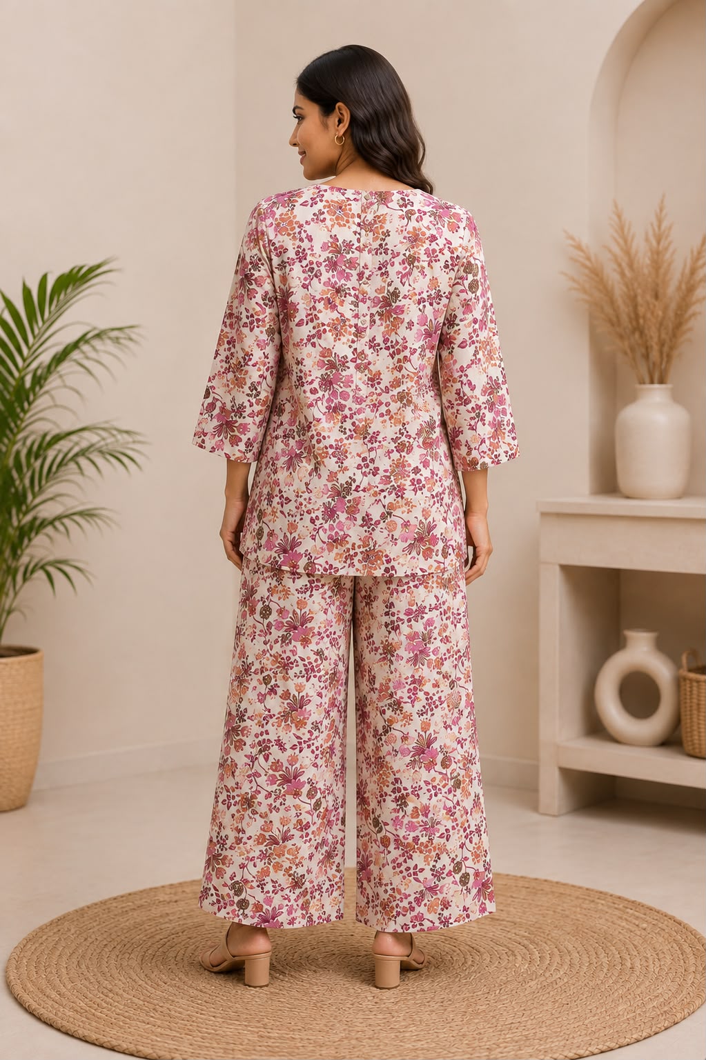 Pure Cotton Floral Printed Co-Ord Set