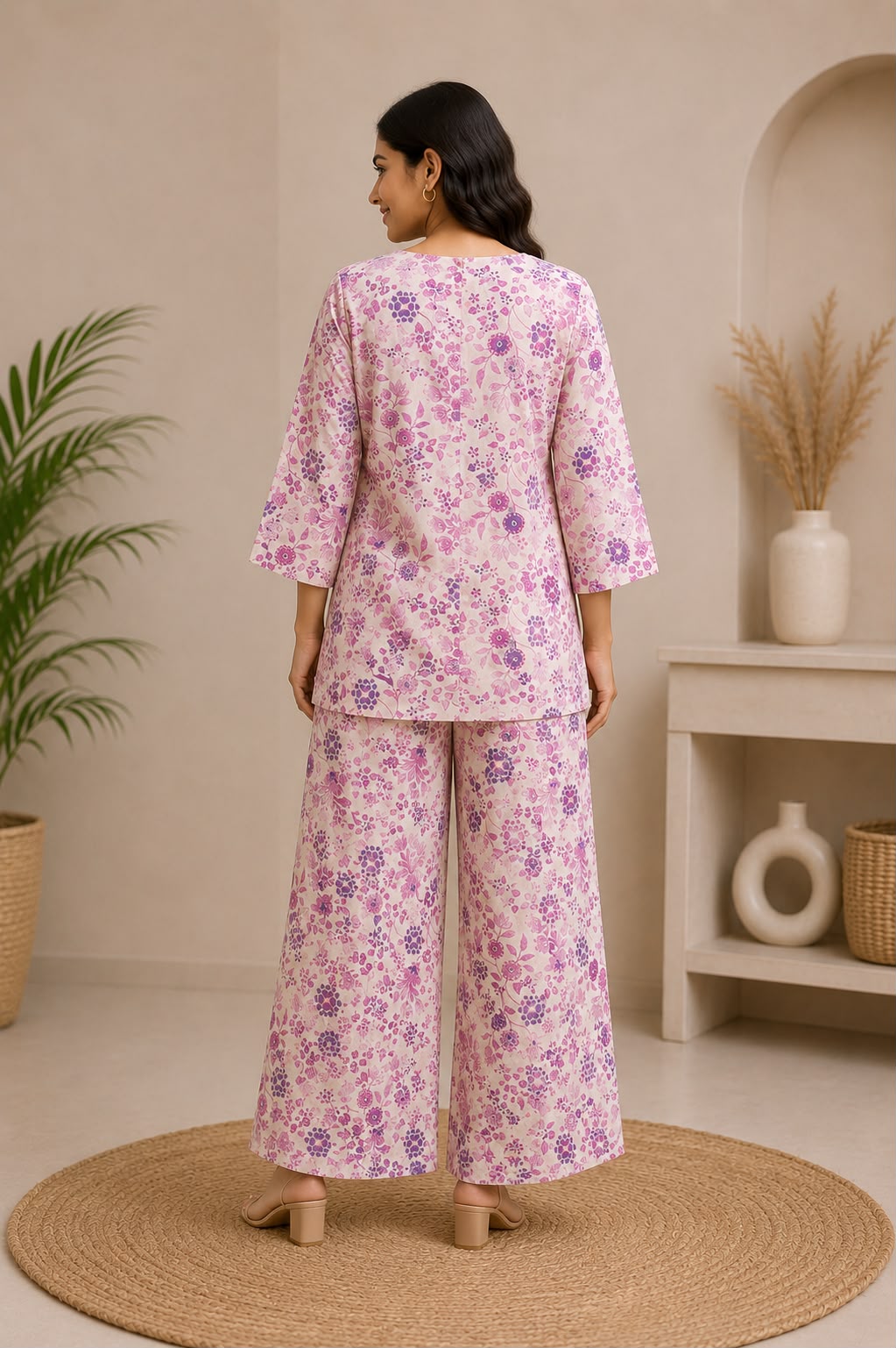 Pure Cotton Floral Printed Co-Ord Set