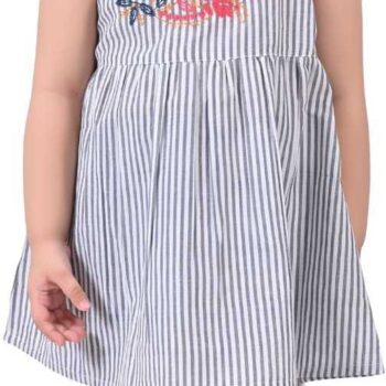 Frock Kids Dress for Girls | Stripes Flower