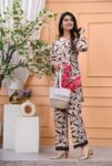 Rayon Co-ord Set for Women for Summer & Spring | Floral Brown