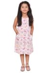 Cotton Long Frocks for Kids Girls | Multicolor Print