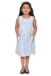 Cotton Long Frocks for Kids Girls | Butterfly Print