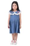 Cotton Long Frocks for Kids Girls | White Lace