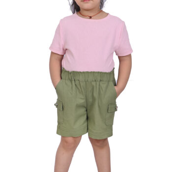 Shorts Kids Dress for Girls - Green
