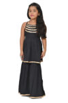 Traditional Dress for Girls - Rayon Black