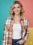 Cotton Formal Shirts for Women | Multicolour Checked