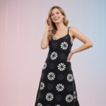 Cloth Bites Pure Cotton Woman Kurta Sharara Set | Black