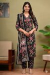Cloth Bites Women Floral Printed Regular Pure Cotton Kurta with Trousers & With Dupatta (Copy)